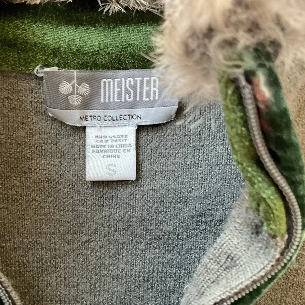 Meister Metro Collection Quarter Zip Sweater